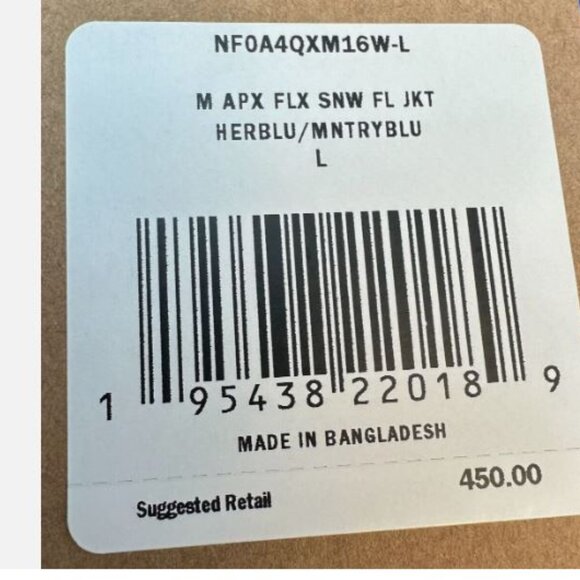 The North Face FUTURELIGHT Waterproof Breathable Jacket Men's Size L Blue New - Picture 16 of 16